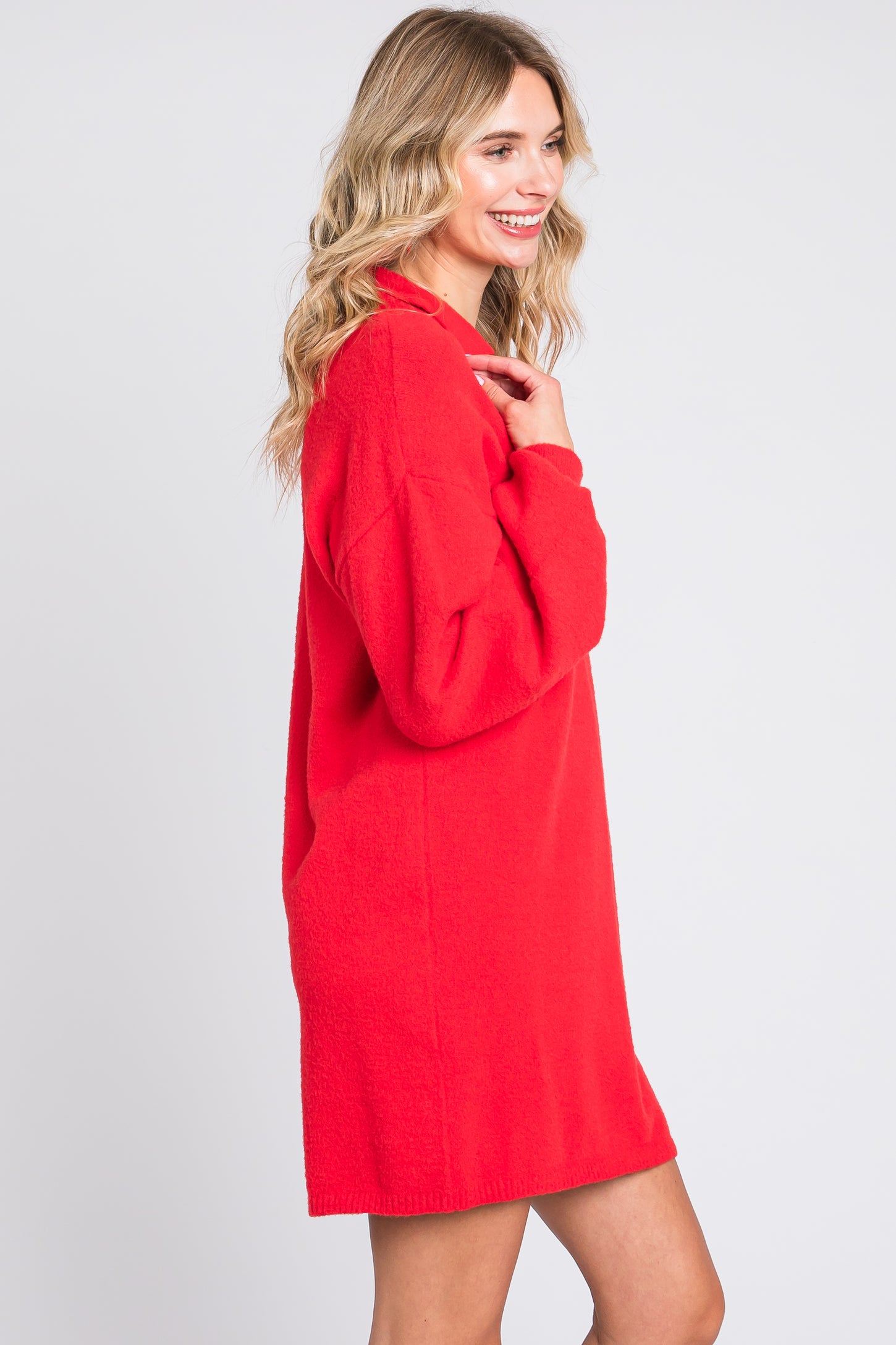 Red Mini Sweater Dress – PinkBlush Red Mini Sweater Dress – PinkBlush
