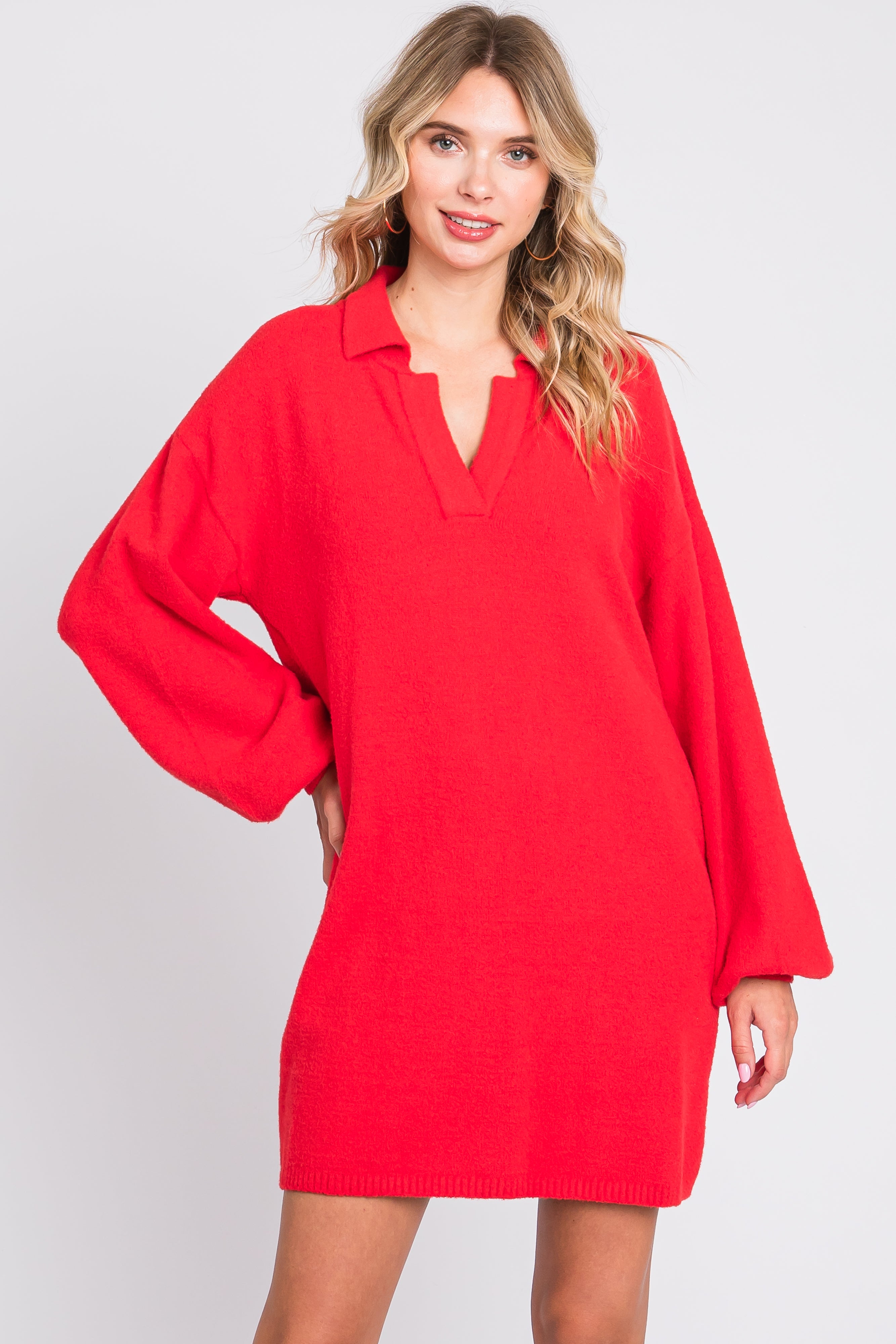 open lace back dress Threadbare Women's Red Sequin Embellished Jumper Dress