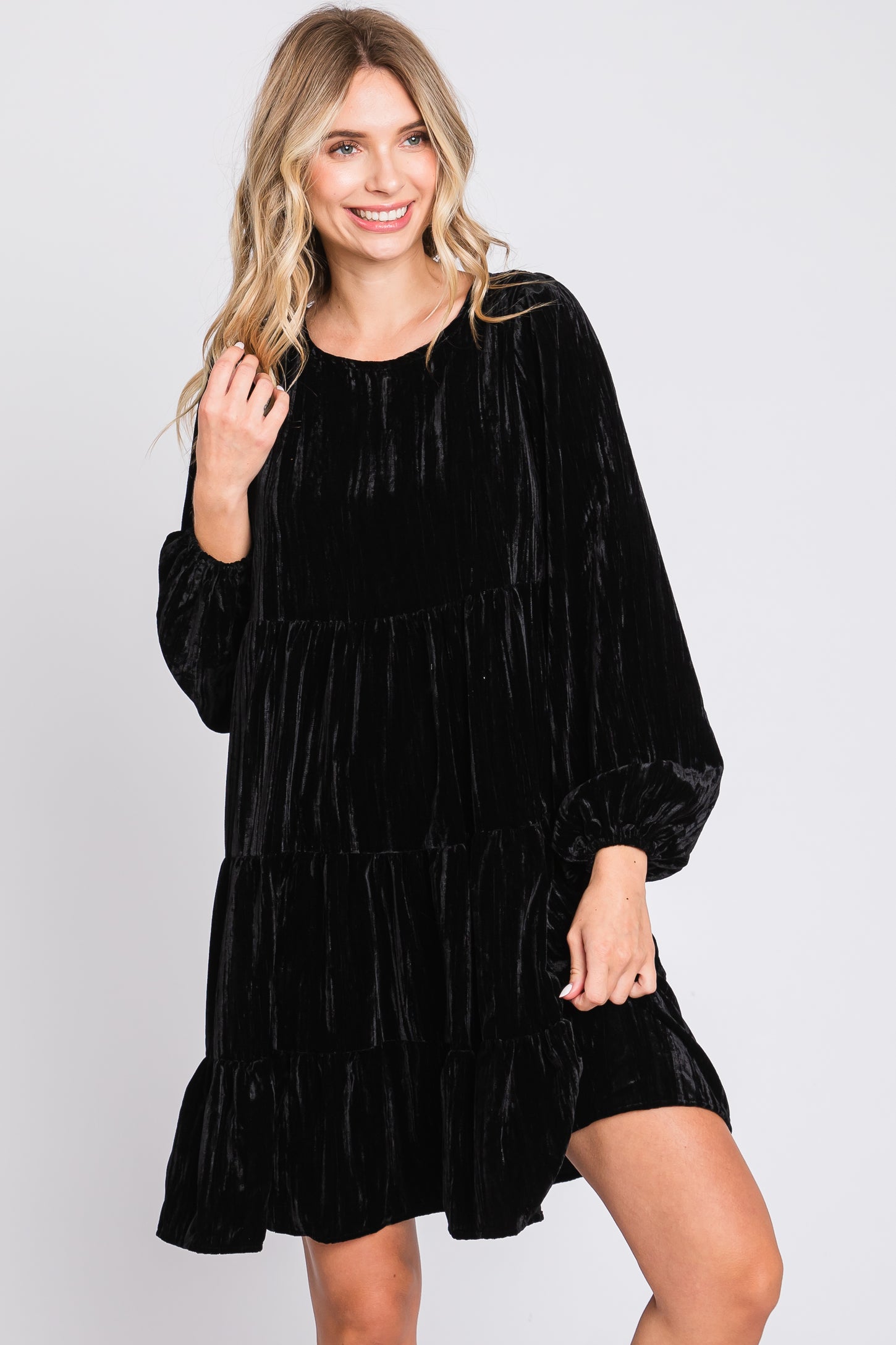 velvet maternity dress long sleeve ZIUMUDY Dark Emerald Green Velvet Maternity Off ShoulderLong Sleeve Maxi Dress S