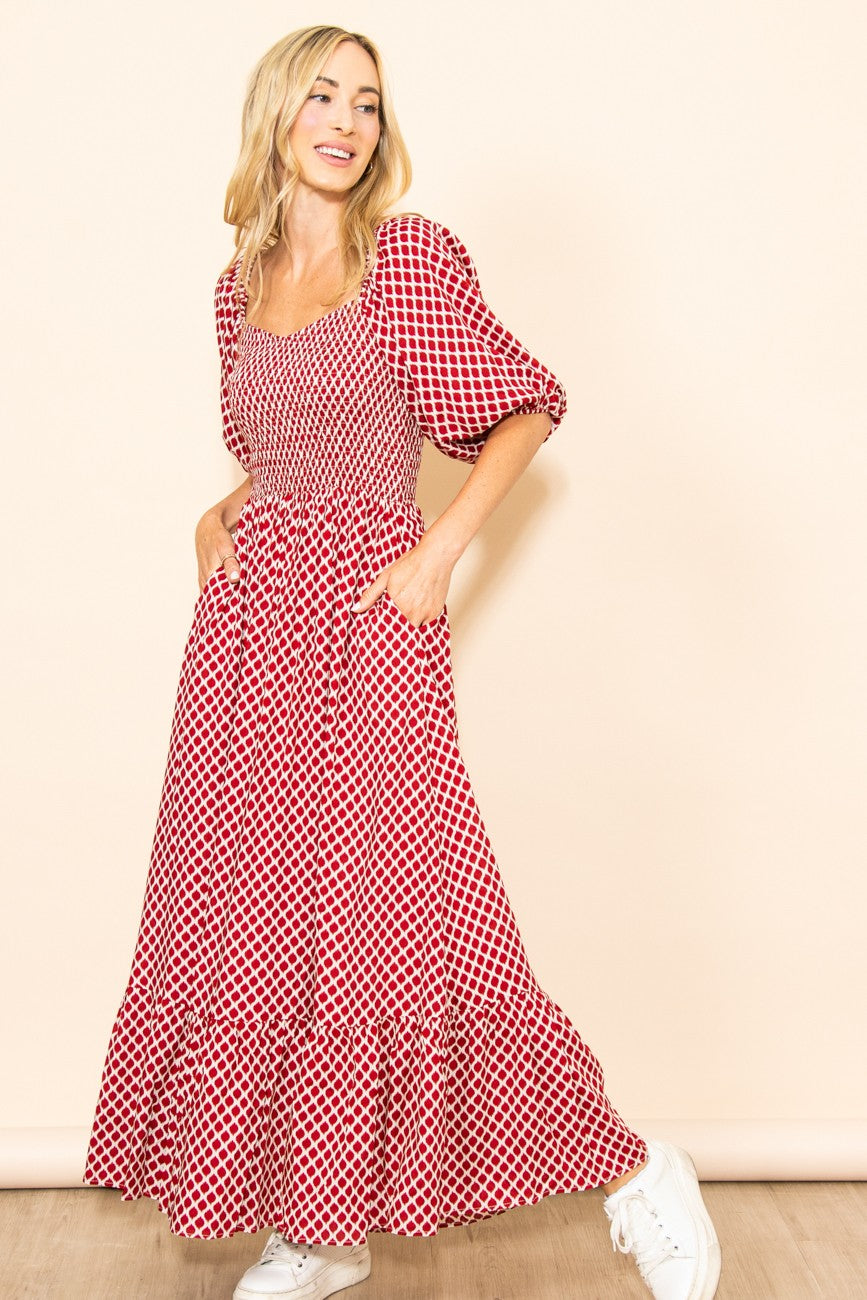 Red Sweetheart Neck Extra Wide Flowy Maxi Dress PinkBlush Red Sweetheart Neck Extra Wide Flowy Maxi Dress PinkBlush