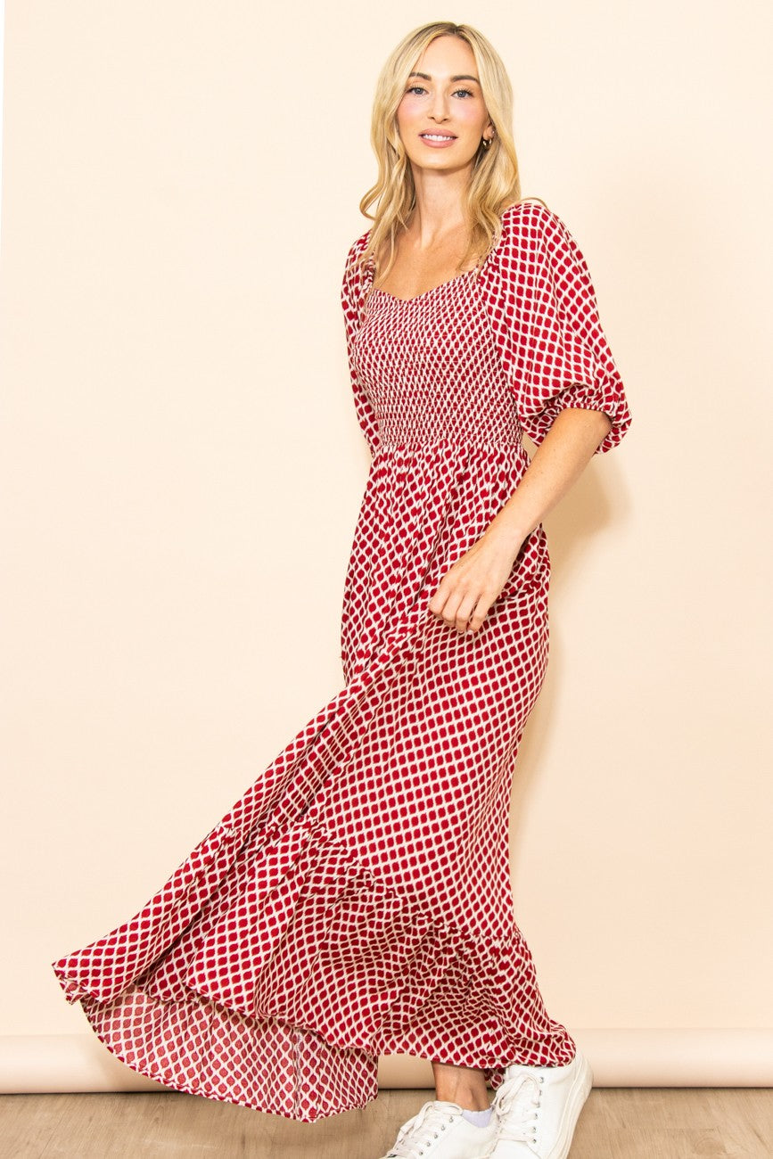 Red Sweetheart Neck Extra Wide Flowy Maxi Dress PinkBlush Red Sweetheart Neck Extra Wide Flowy Maxi Dress PinkBlush