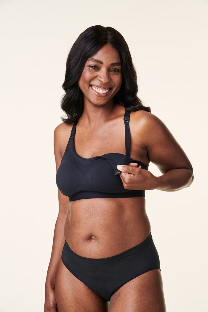 Black Bravado Designs Tranquil Maternity & Nursing Low Impact Sports Bra