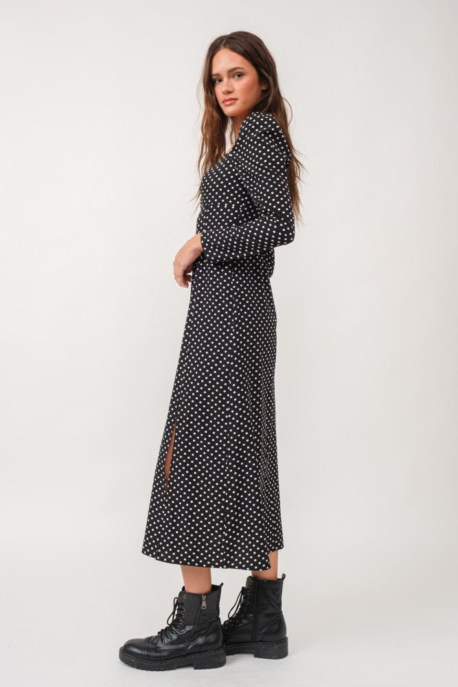 knee length dresses for ladies Black Sweetheart Mesh Midi Dress
