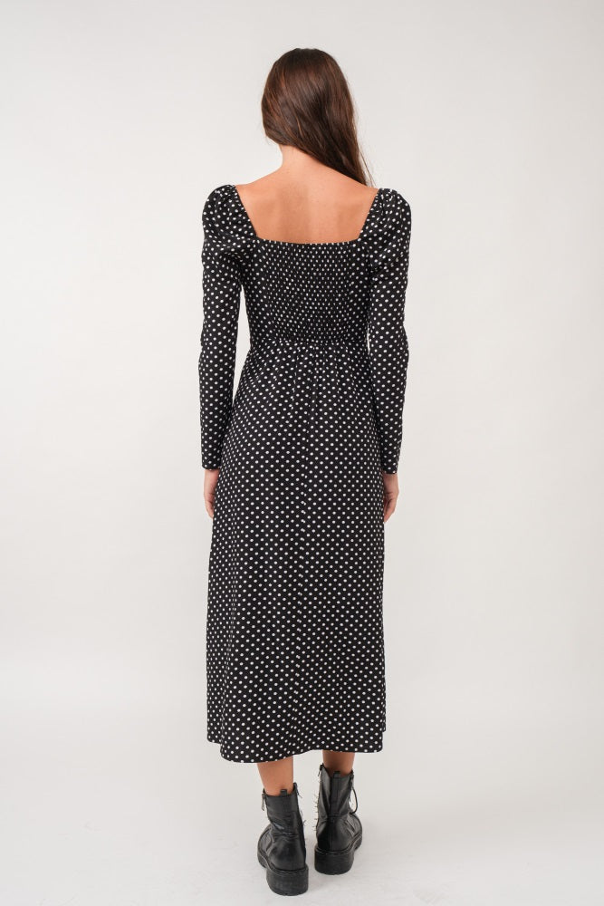 Black Sweetheart Long Sleeve Midi Dress PinkBlush Black Sweetheart Long Sleeve Midi Dress PinkBlush