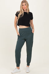 Forest Green Cargo Pocket Jogger Pants