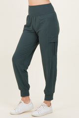 Forest Green Cargo Pocket Jogger Pants