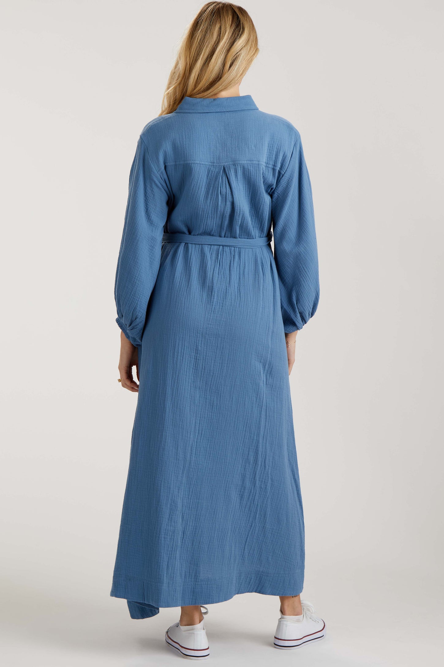 gauze shirt dress Drew Cotton Short Sleeve Midi Dress Color Double Gauze Tiered Cotton Midi