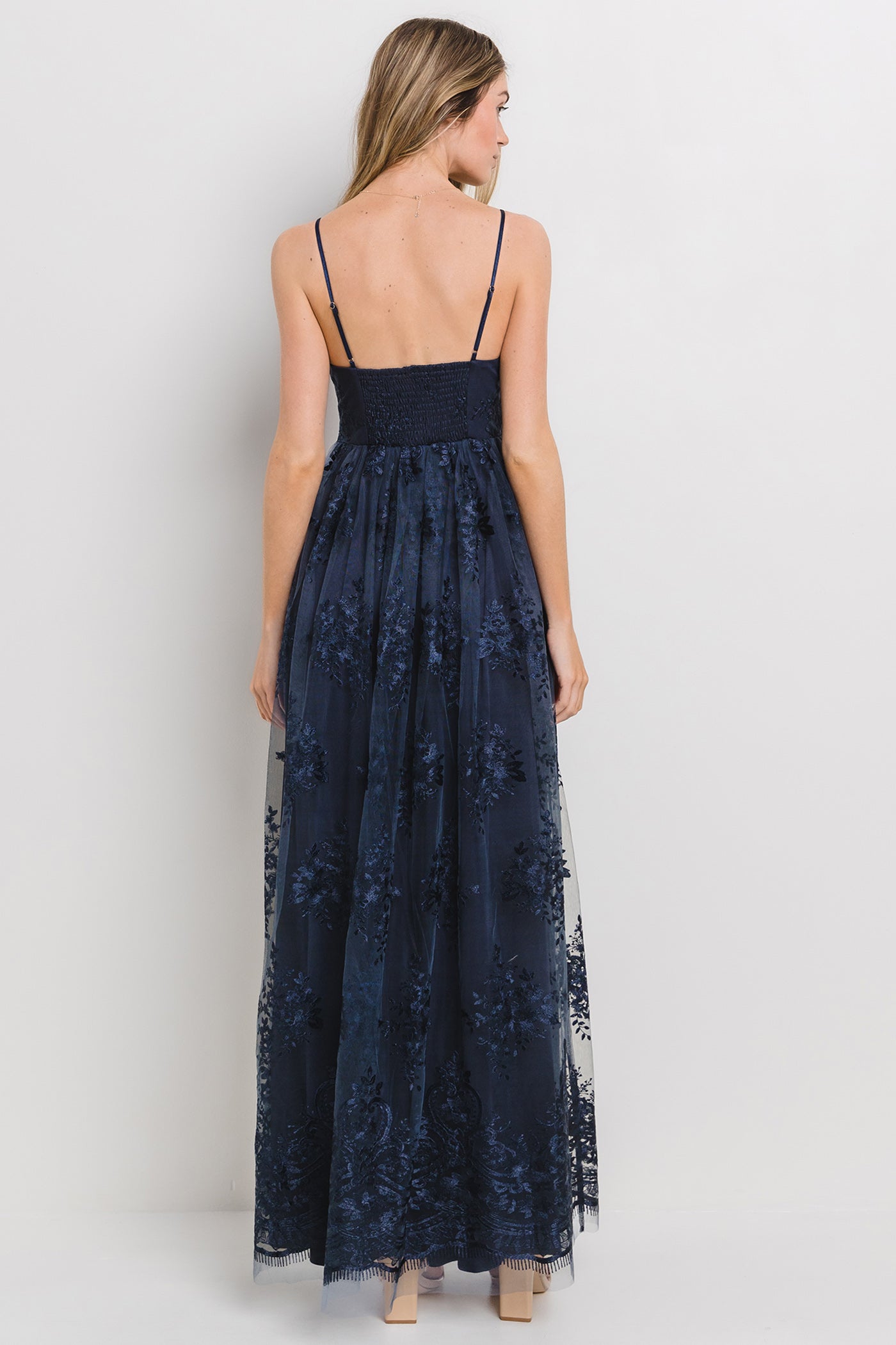blue dress lace overlay Navy Floral Maxi – PinkBlush Size:8 REG LINESleeve Length(cm) Summer Archive Alice Mccall Only Everything