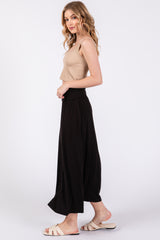 Black Fold-Over Maxi Skirt