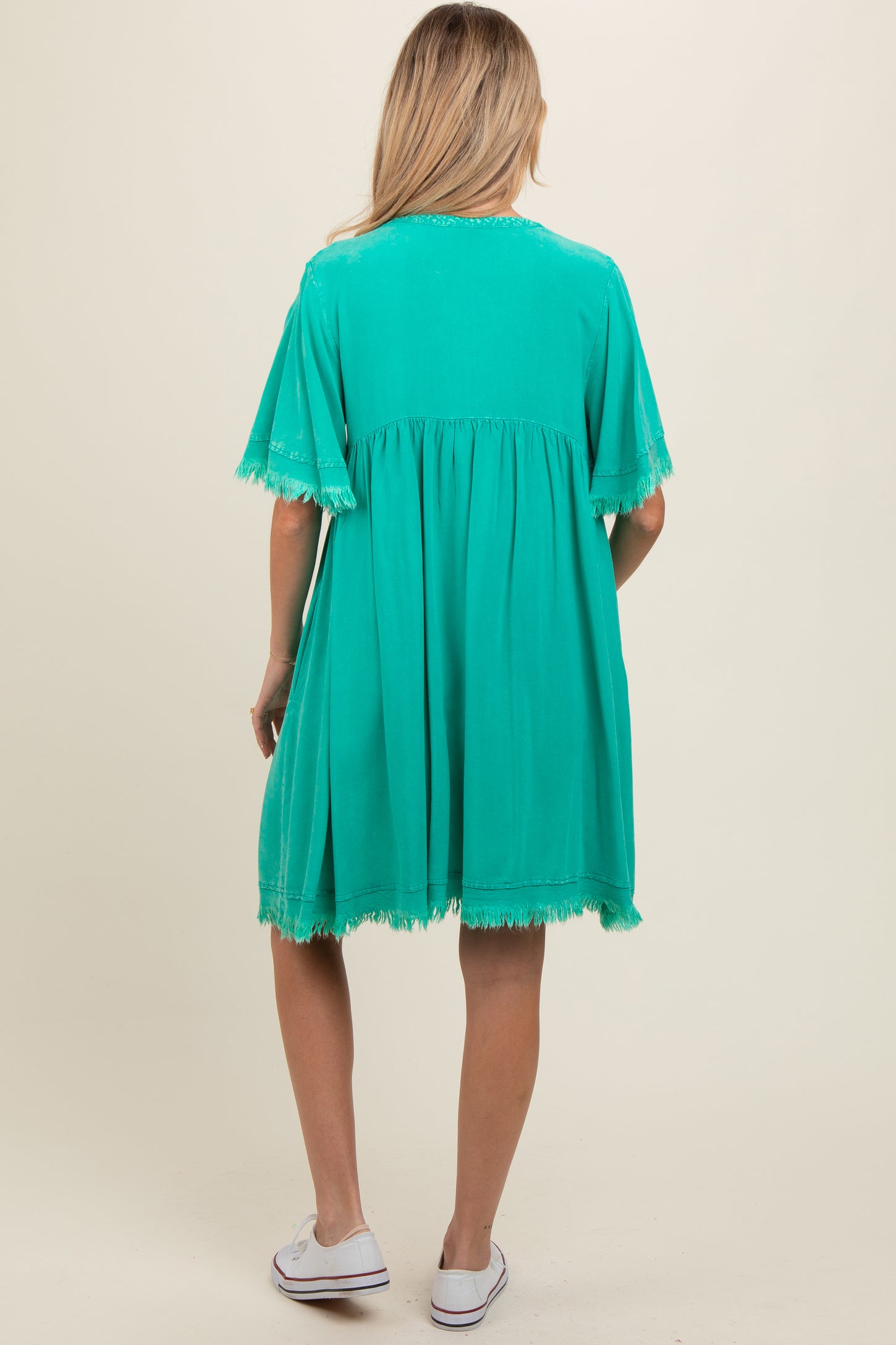 jade green maternity dress HATCH Collection The Dani Dress in Green