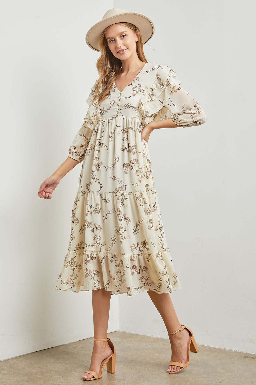 long sleeve ivory midi dress Berylove Women Ivory Sheath Work Dress Long Sleeve Boat Neck Midi Business Dress