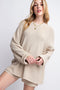 Beige Sweater and Short Set