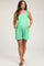 Mint Green Knot Strap Maternity Romper