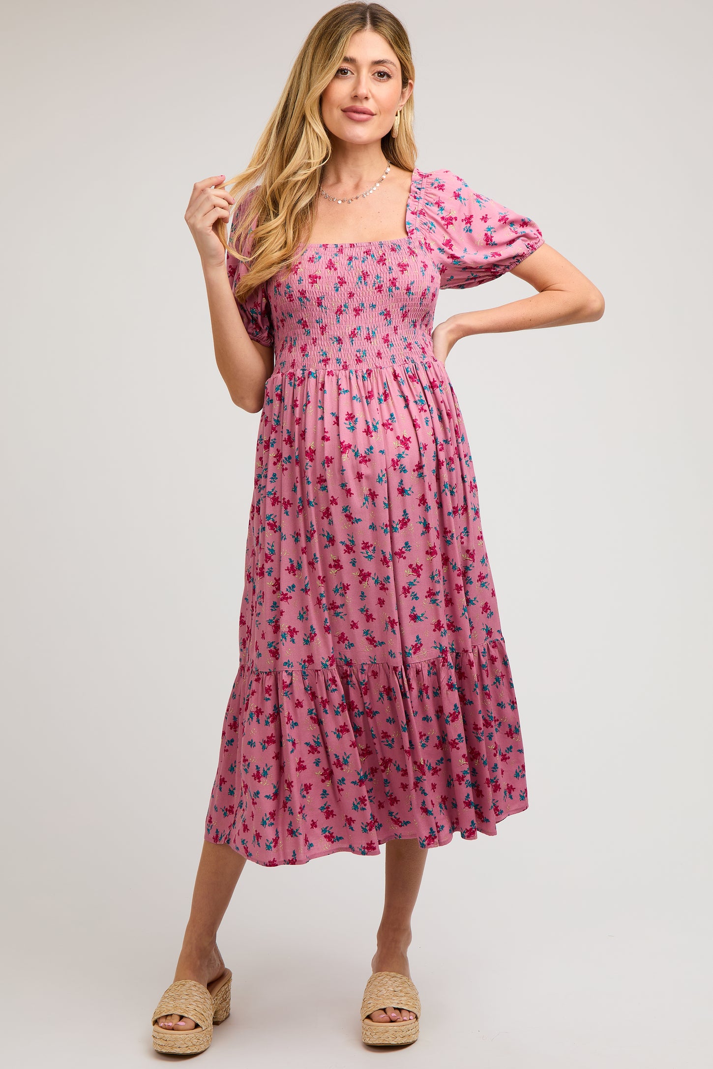 smocked short sleeve dress Tradlands - Goldie Smocked Short Sleeve Womens Dress