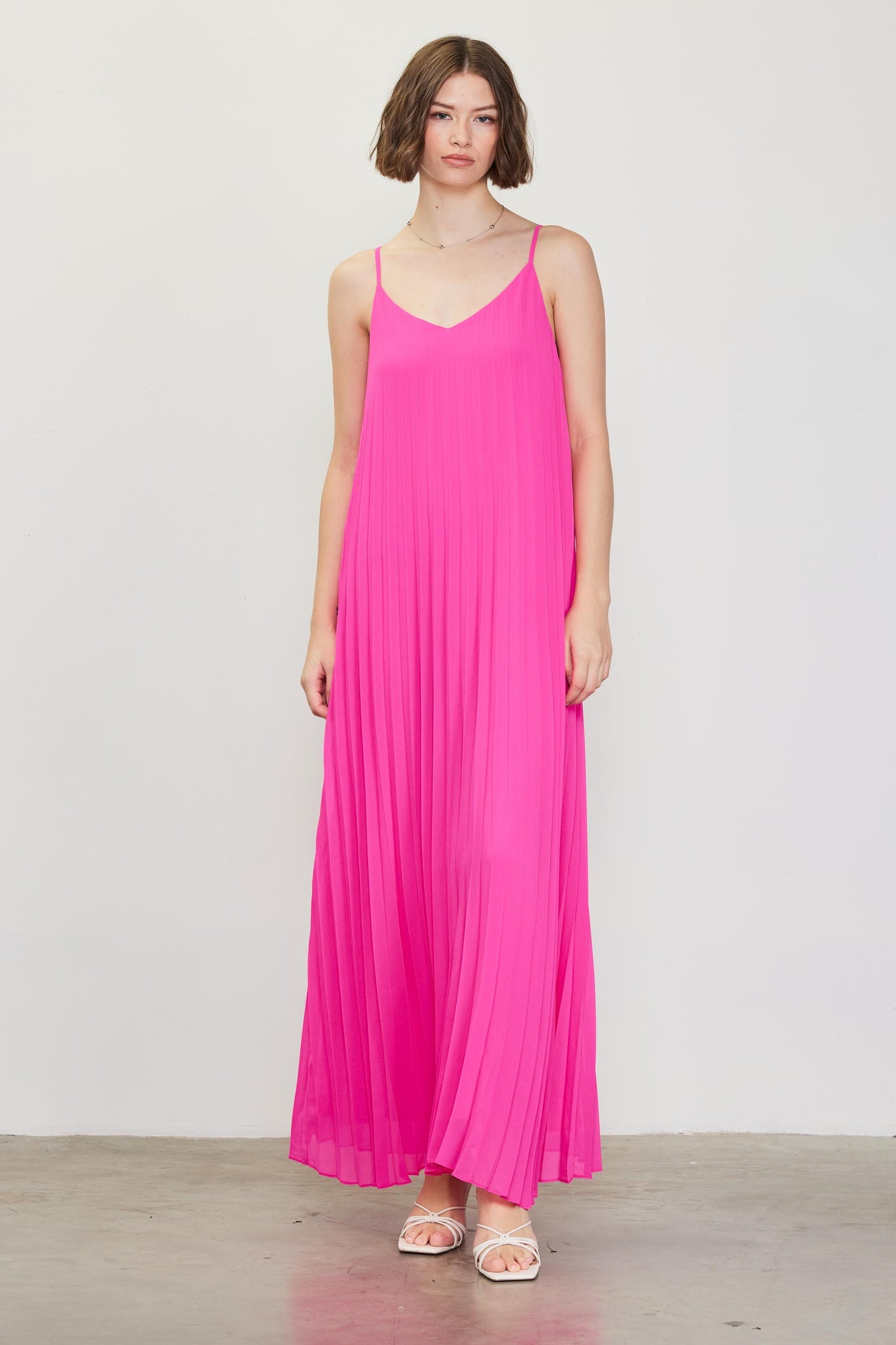 pleated sleeveless maxi dress Delphine Maxi Dress