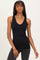 Black Sleeveless Fitted Tank Top