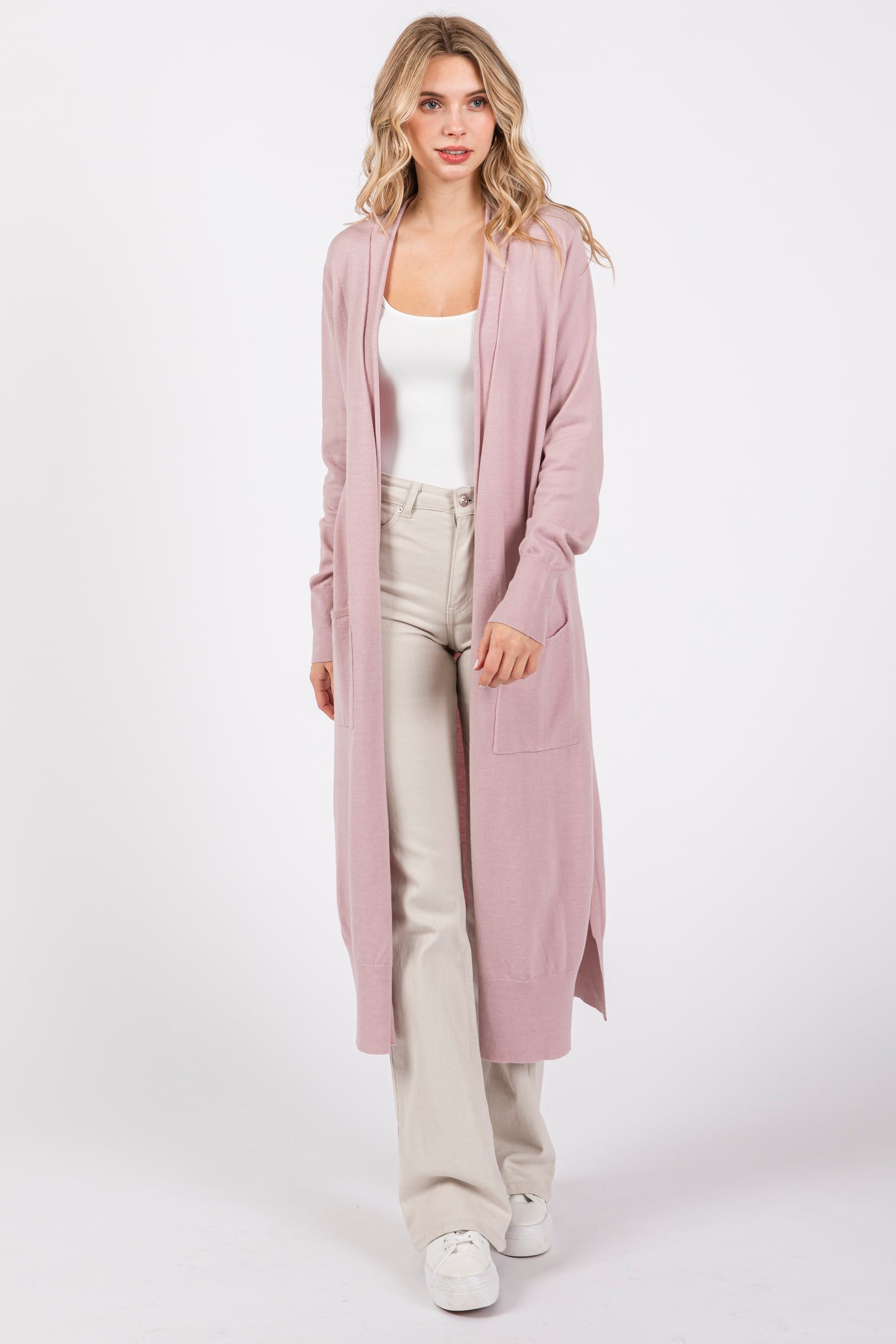 pink cardigan for dress AKA Grey /Pink Cardigan