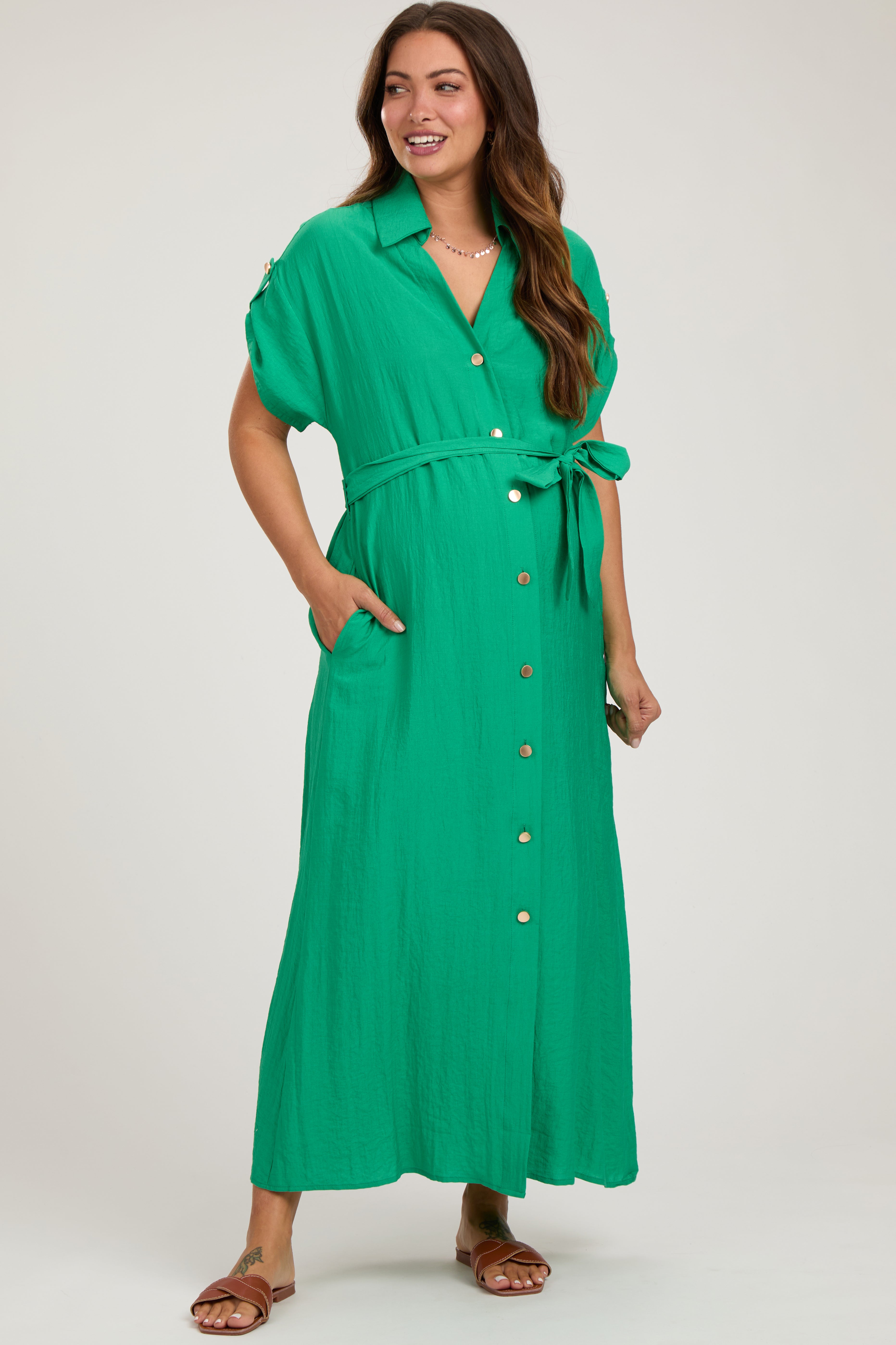 green emerald velvet dress Amazon.com: Ladyful Elegant Cotton Shirt Dress for Women A-line Long Sleeve Maxi  Dress Green : Clothing, Shoes & Jewelry