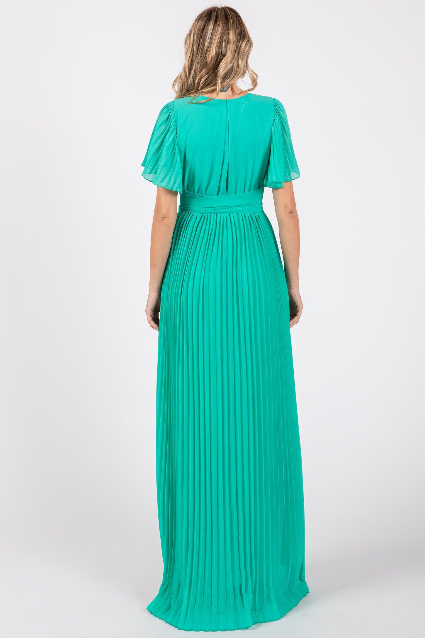 aqua pleated chiffon dress AQUA AQUA Pleated Corset Gown - Exclusive