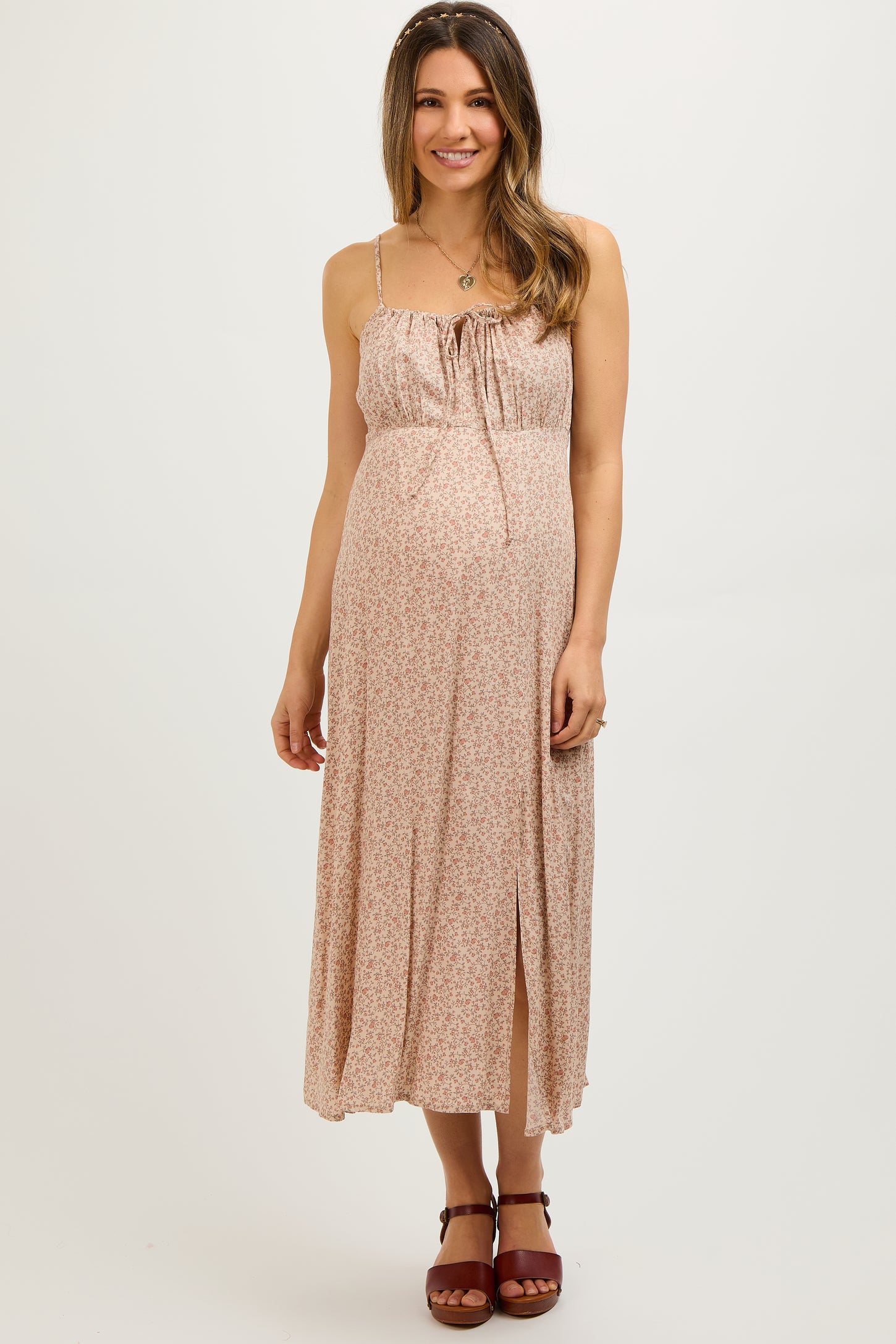 beige ditsy floral dress Just One More Reason Cream Ditsy Floral Dress, Medium - The Mint Julep Boutique