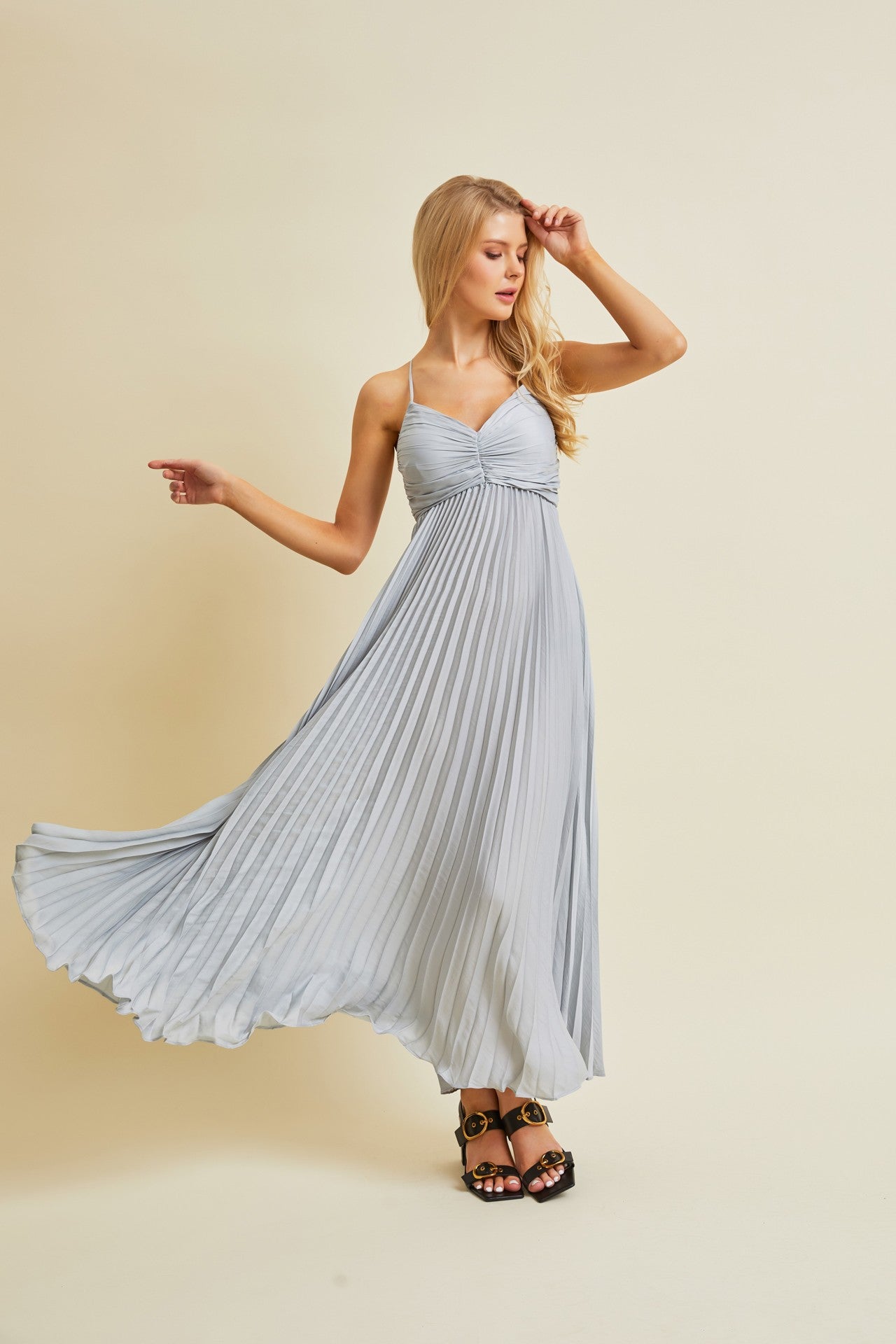 cutout back maxi dress Long Sleeve Cut Out T Bar Open Back Maxi Dress In Black Slinky | EGO US
