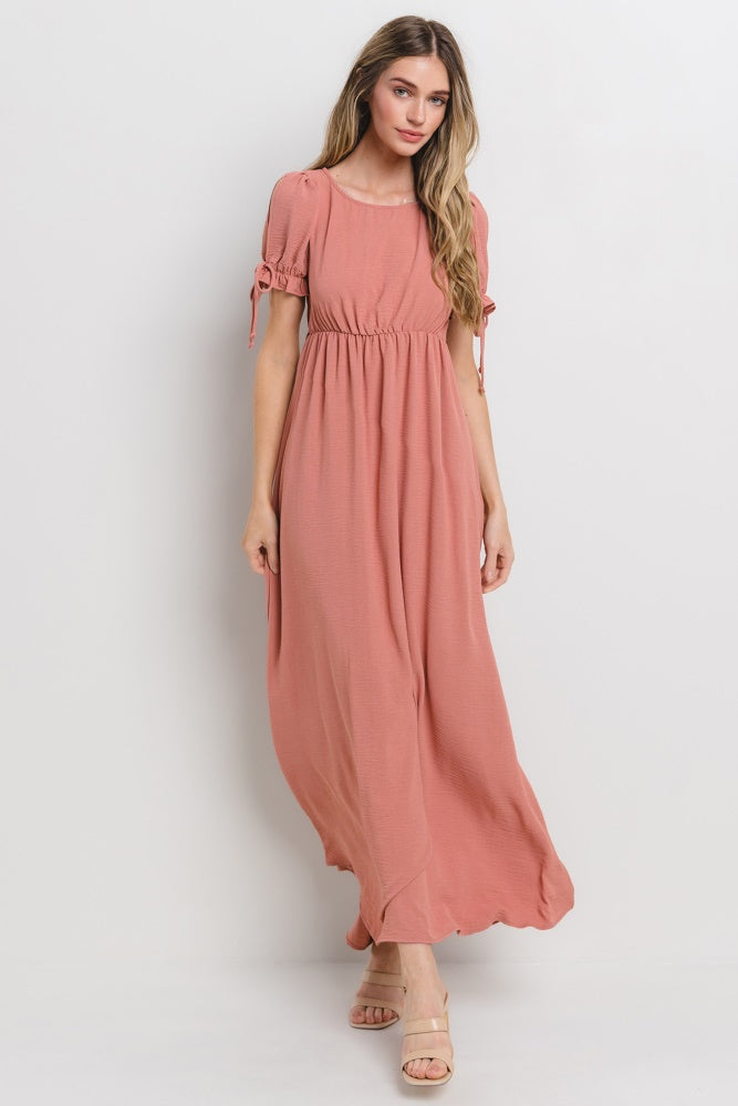 open back short sleeve maxi dress Mauve Color:Red-Brown Pantalones Calvin Klein Women's A-Line Urban Outfitters UO Fearless