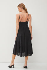 Black Sleeveless Maxi Dress