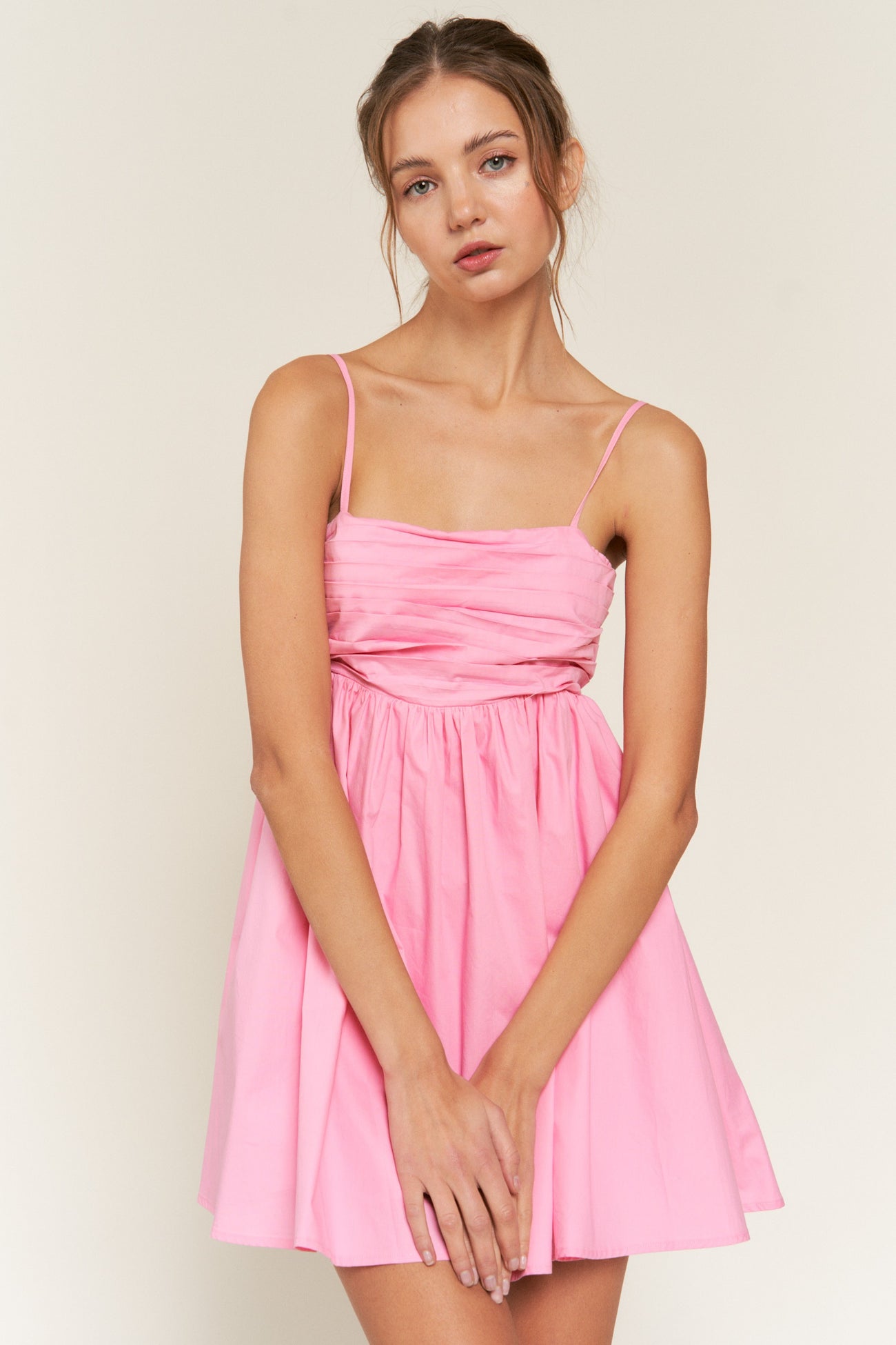 Pink Spaghetti Strap Mini Dress PinkBlush Pink Spaghetti Strap Mini Dress PinkBlush