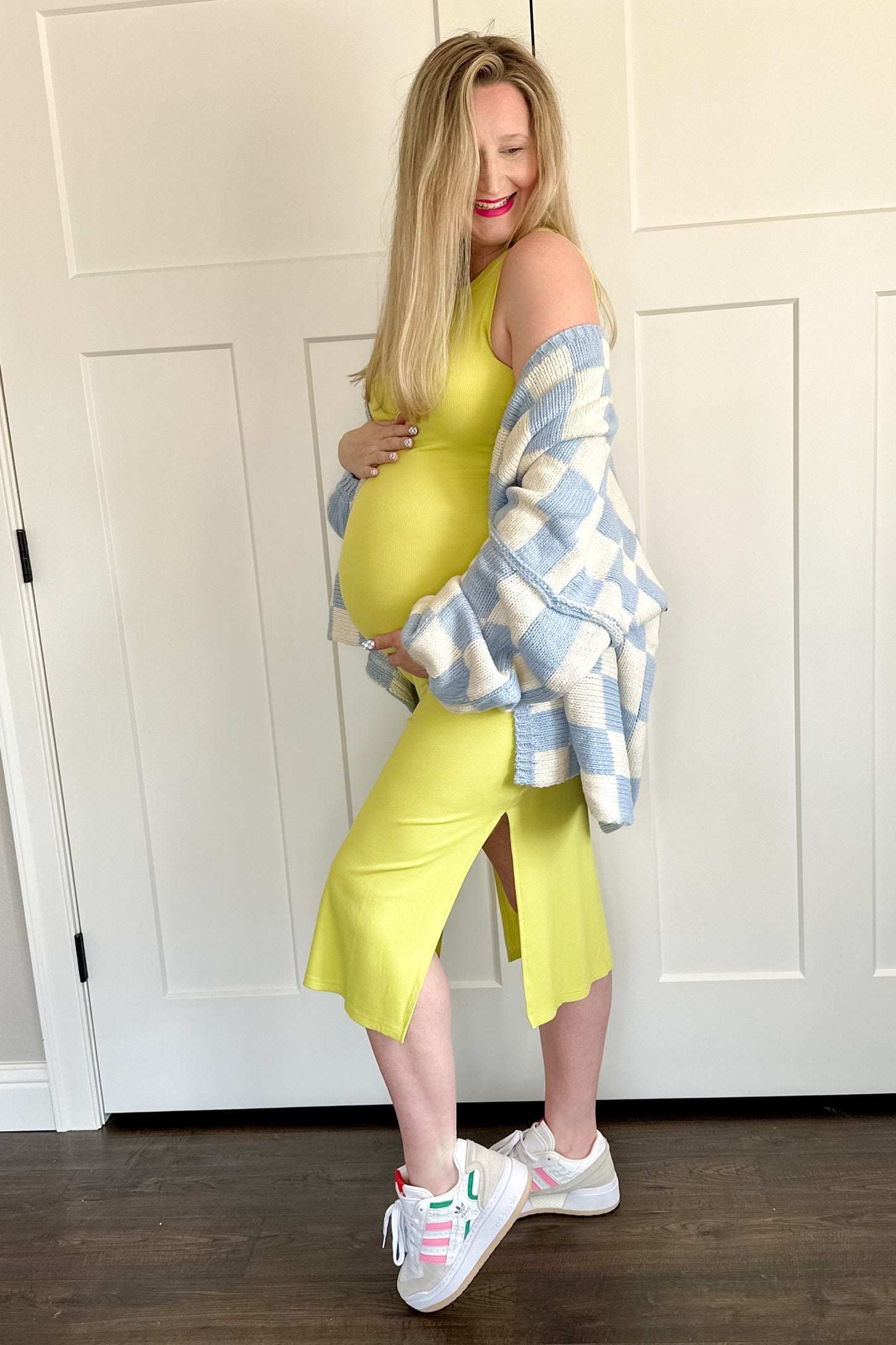 yellow ribbed tank dress Signature Ribbed | Ruched Tank Dress