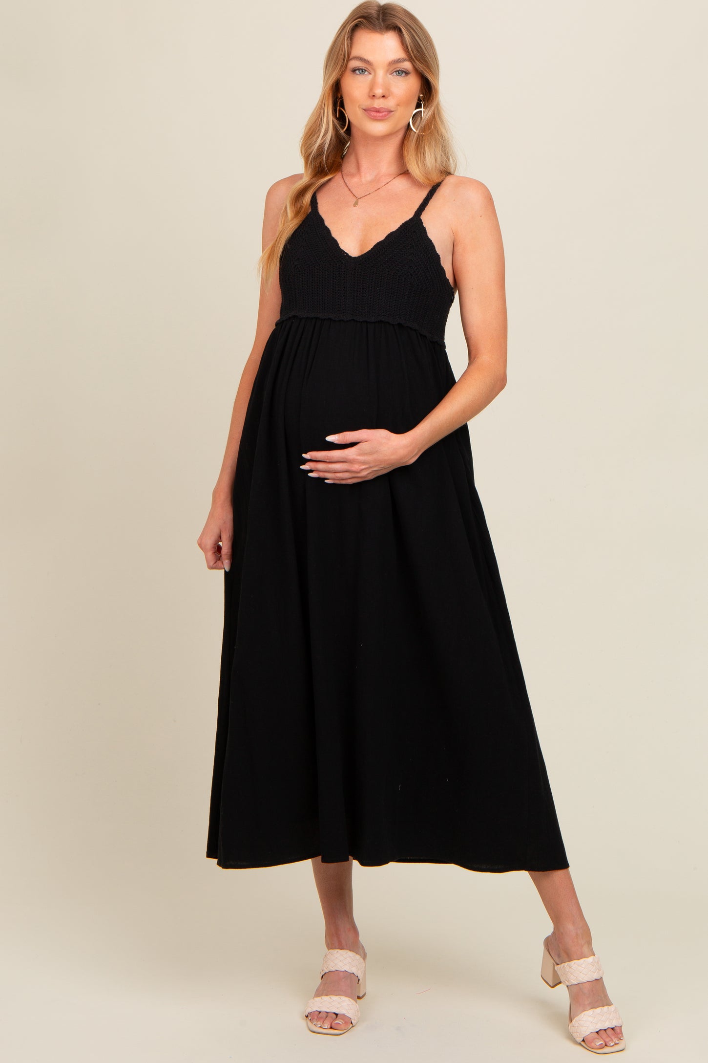 black crochet top dress Top Of The Class Black Crochet Dress Shop the Mint