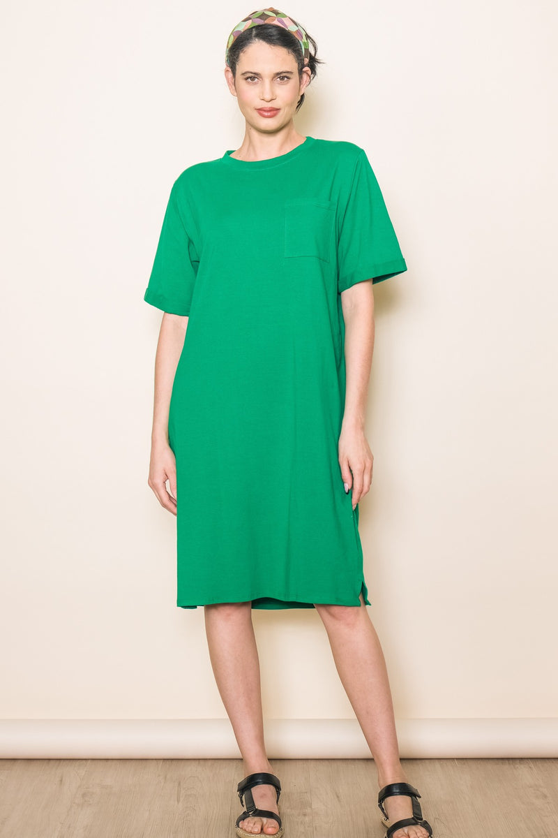 plus size green t shirt dress Oversized Round Neck T-Shirt – PinkBlush Maxi dress