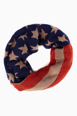 American Flag Knit Infinity Scarf