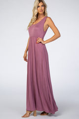 PinkBlush Mauve Basic Sleeveless Maxi Dress