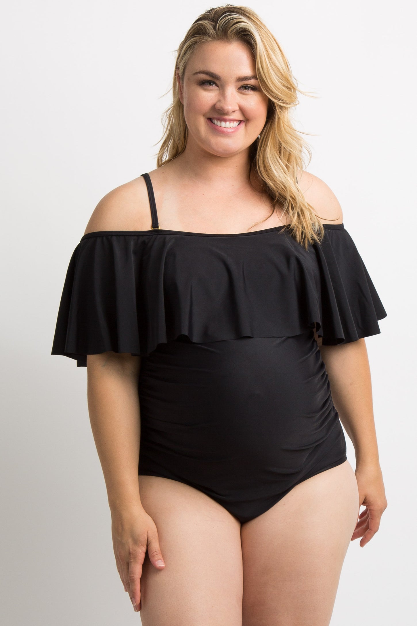 Maternity Aruba One Piece - Black – Monday Swimwear