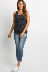 Charcoal Grey Fitted Tank Top