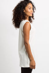 Ivory Solid Tank Top