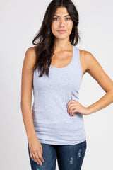 Heather Grey Fitted Maternity Tank Top