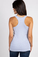 Heather Grey Fitted Tank Top
