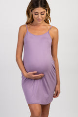 PinkBlush Lavender Basic Maternity Sleep Dress