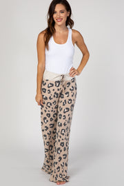 PinkBlush Taupe Leopard Print Lounge Pants