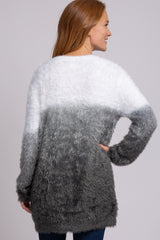 Charcoal Fuzzy Ombre Sweater