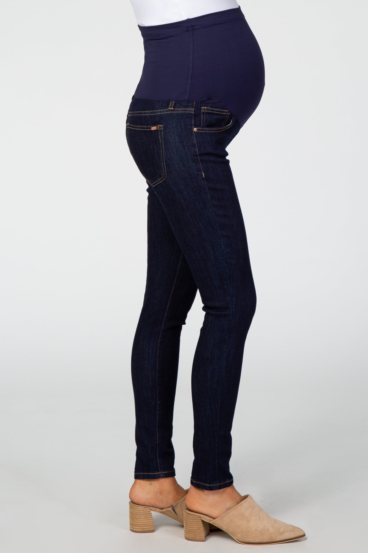 PinkBlush Navy Blue Maternity Skinny Jeans