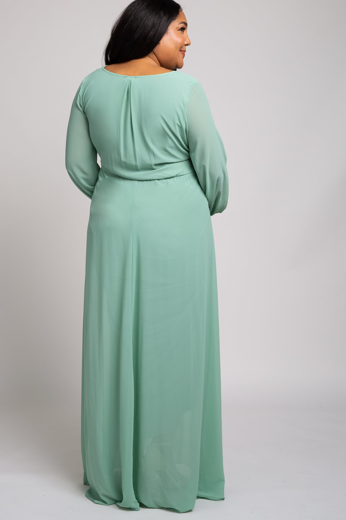 pastel green plus size dress Primavera Couture 14001 Curvy Dress Size 16 Mint Sequin Prom Dress