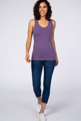 Lavender Fitted Tank Top