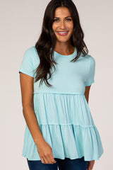 Mint Tiered Top