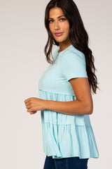 Mint Tiered Top