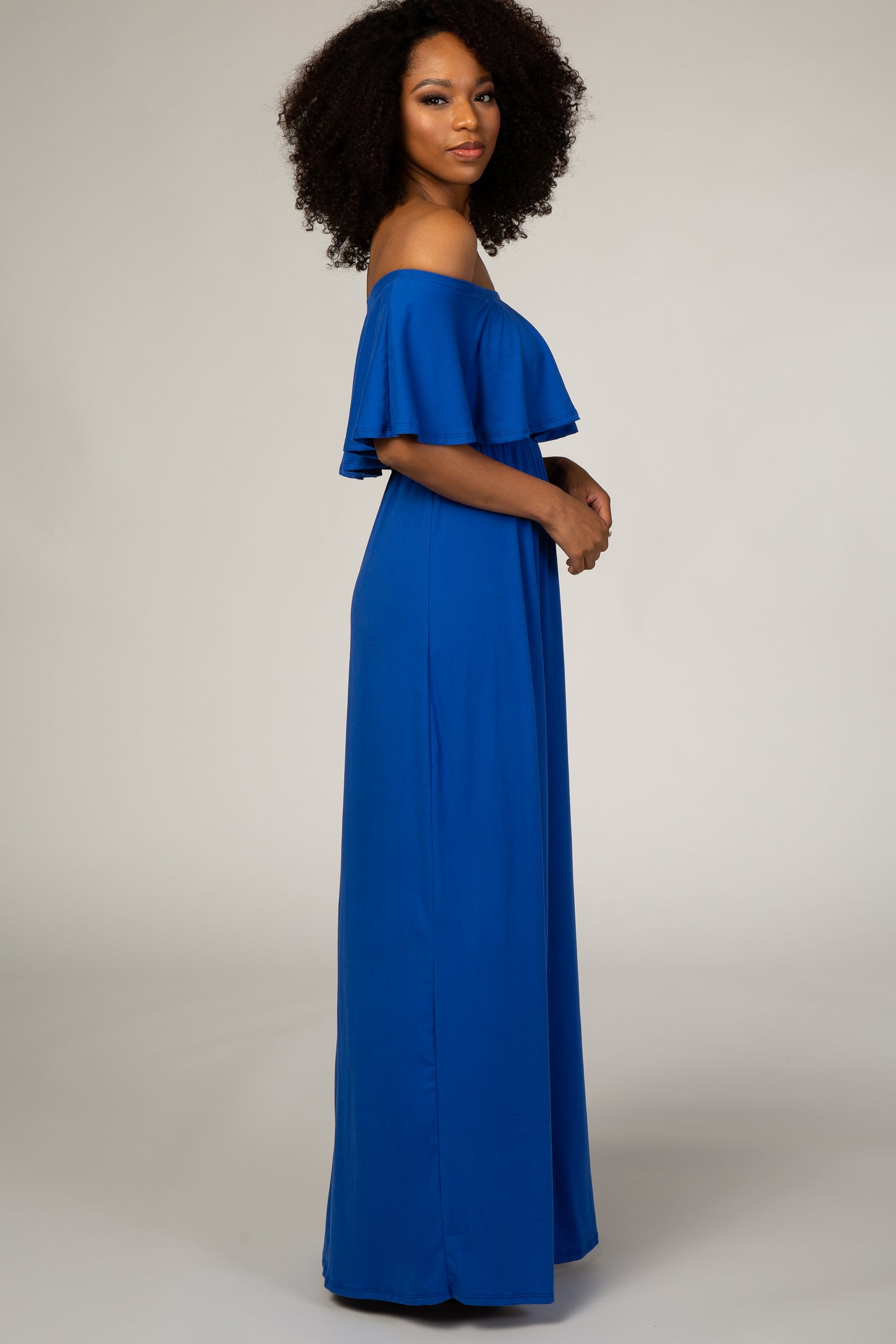 Cathy Aline Royal Blue Tulle Evening Dresses One Shoulder Long Bow Slit  Side Prom Dresses Robe Saudi Arabia Vestidos De Color MULTI US Size 24