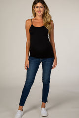 Black Fitted Maternity Cami