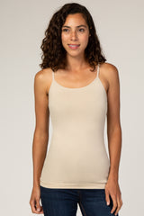 Beige Fitted Cami