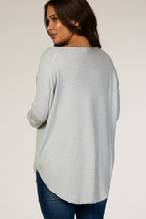 Grey Soft Maternity Sweater